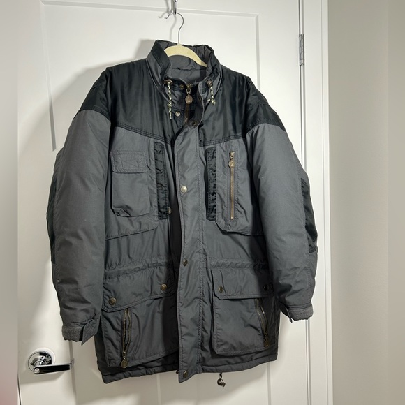 Down-filled vintage parka coat Coleman outdoors